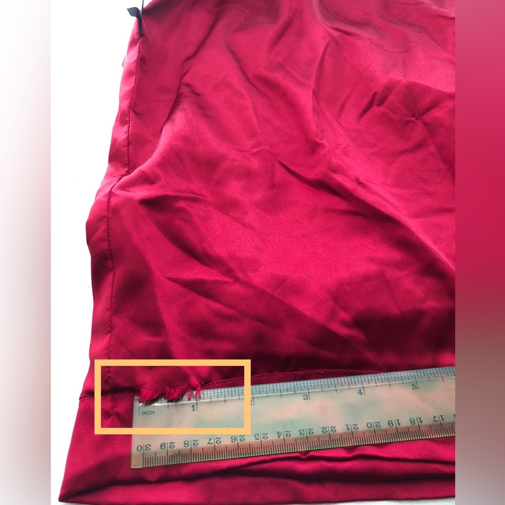 Express Silk Red Dress - Picture 9 of 12
